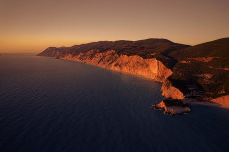 Sunset on Porto Katsiki beach