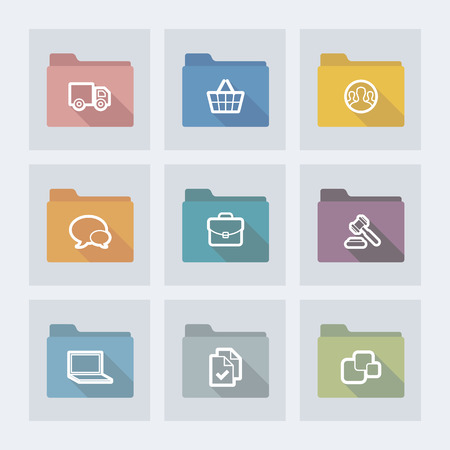 Simple line shopping icons for web and mobileのイラスト素材