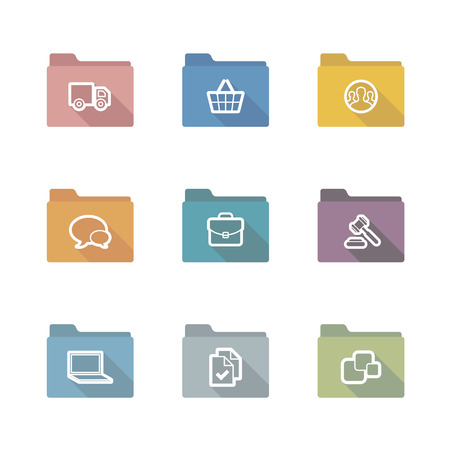 Simple line shopping icons for web and mobileのイラスト素材