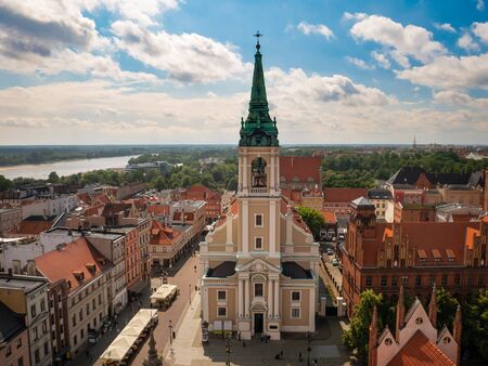 View of the Holy Spirit in Torun, Poland.
