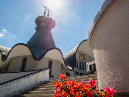 The Holy Trinity Orthodox Church in Hajnowka.の写真素材
