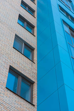 Modern building with blue skyの写真素材