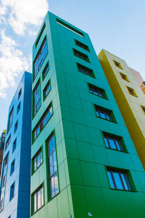 Modern building with blue sky