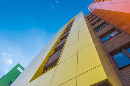 Modern building with blue sky