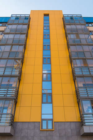 Modern building with blue skyの写真素材