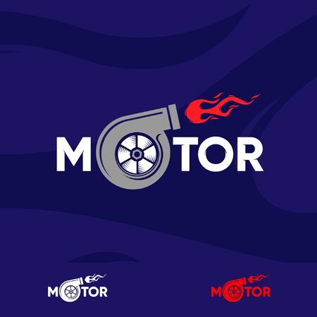 Motor, logo for the auto repair shopのイラスト素材