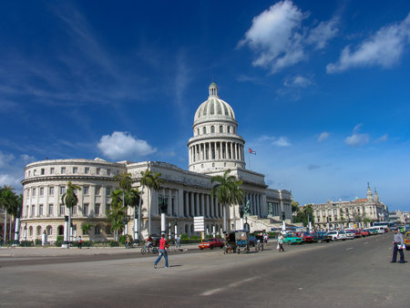 Capitol of Havana. example of the neoclassical architecture of Cuba. Havana Cuba January 17, 2008のeditorial素材