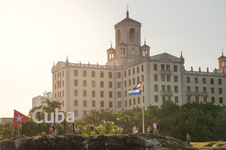 Hotel Nacional de Cuba, a symbol of the hotel industry on the island since 1930. Havana. Cuba. "January 2, 2019のeditorial素材