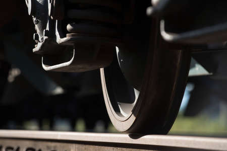 Railway wheelの写真素材