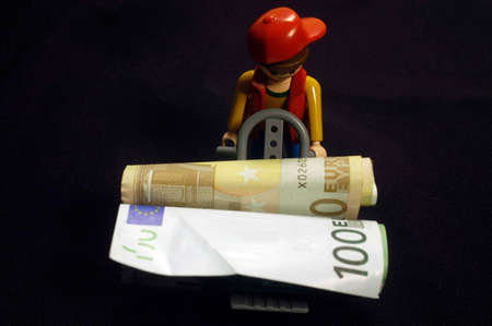 cash as means of payment in tradeの写真素材