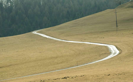 field path on the countryside