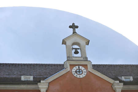 bells on a christian buildingの写真素材