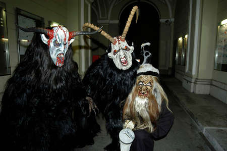 Krampus, figure in european folklore