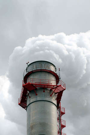 pollutant emissions in the industryの写真素材