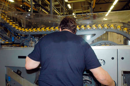 printer operating the printer press