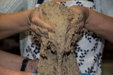 homemade bread dough by hand