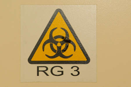 biohazard warning sign, danger to healthの写真素材
