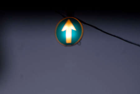 arrow pointing to a directionの写真素材