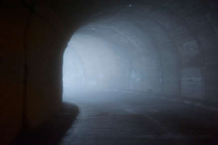 tunnel vision as a symbol for human fear and anxietyの写真素材