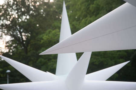 star symbol as a decorative element in the public spaceの写真素材