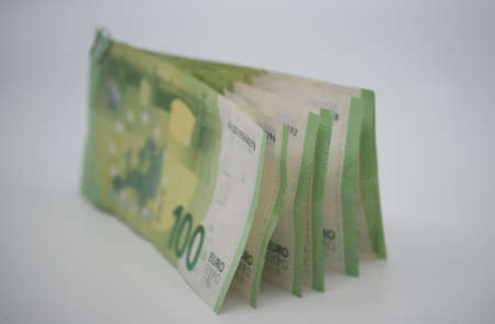 one hundred euro banknote, currency in the european union, business and finances