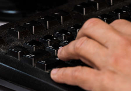 computer keyboard and keys for written electronic communication, information technology
