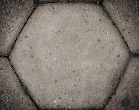 object in the shape of a hexagon, pattern and texture on a surface