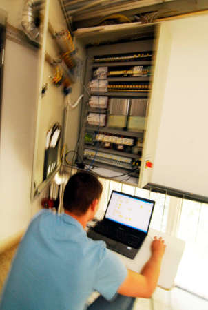 network technology in interior design, communication infrastructure in a building