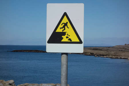 danger of slipping and injury, prevention of accidents at the workplaceの写真素材