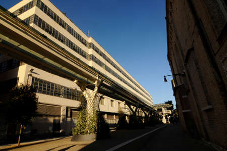 a concrete girder bridge as a structure that crosses natural obstacles for traffic and transport