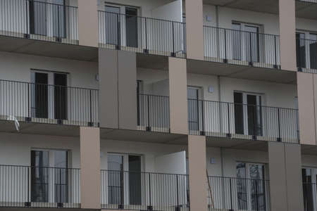 Housing estate in the city, living in a urban residential area