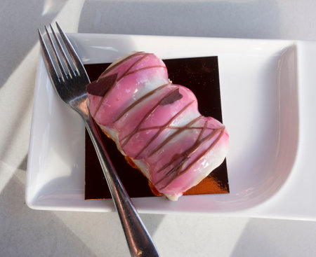 cake or pie and other sweets in the pastry shop or bakery