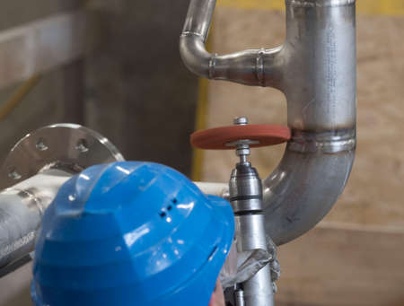 a plumber or fitter at work, repair and maintenance for gas, water, heating supply