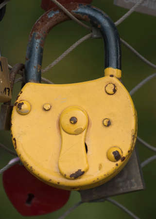 a padlock for locking apartments and houses, as a burglary protection