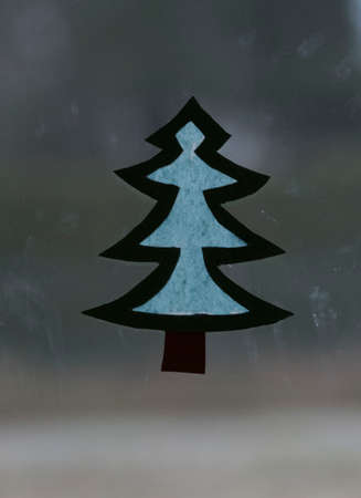 symbol illustration of a forest, an area covered with treesの写真素材