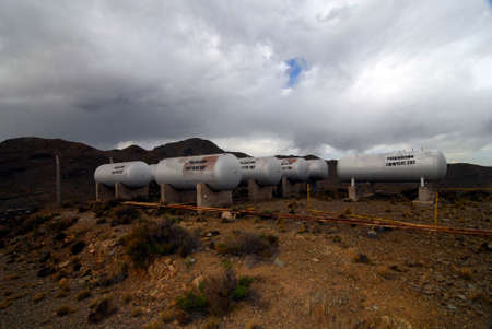 a co2 or carbon dioxide gas storage in a container