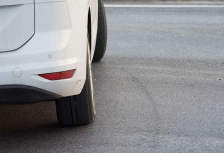 automotive road tire for driving a car on the street