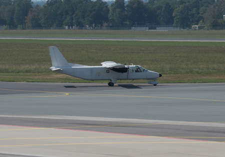 at the airport, transport and mobility of people and goods by plane