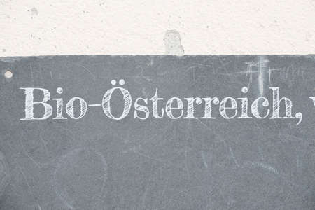 an organic (german: Bio) sign, quality products from agricultural farmingの写真素材