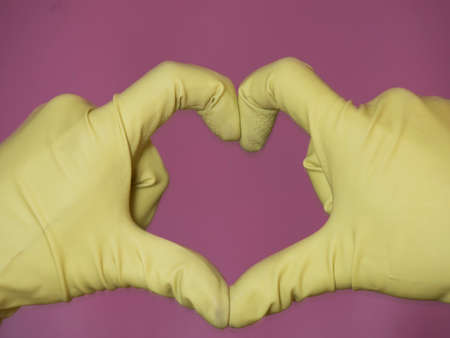 same sex or homosexual partnership, a heart symbol for loveの写真素材