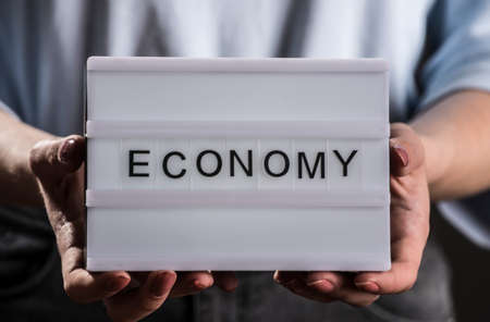 a sign or symbol for business, economy and economic relationsの写真素材