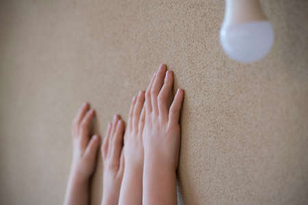 loam rendering as a natural building material in the constructionの写真素材