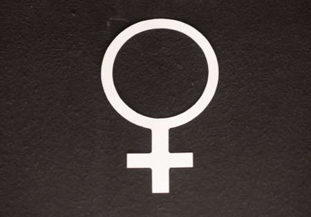 symbol for woman and femininity and person with female genderの写真素材