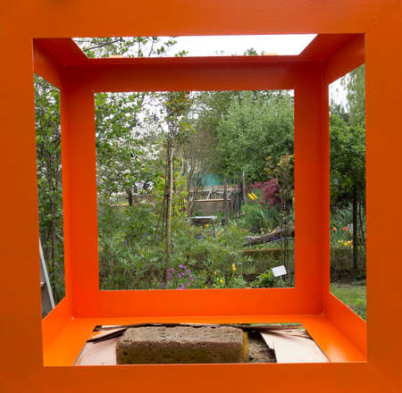 square or rectangular shaped object, pattern and texture on a surfaceの写真素材