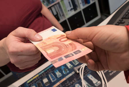 ten euro banknote, currency in the european union, business and finances