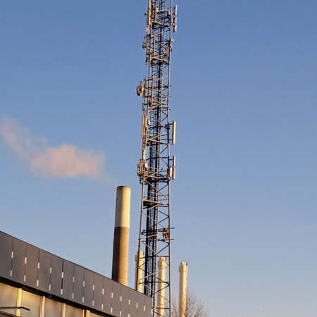 cell tower and antennas in a mobile or cellular network