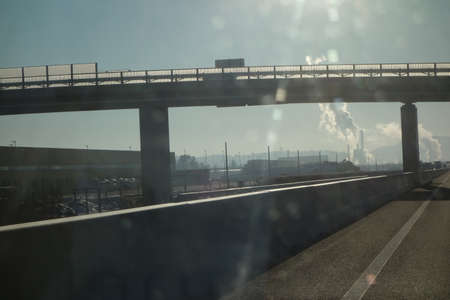 a bridge as a structure that crosses natural obstacles for traffic and transport