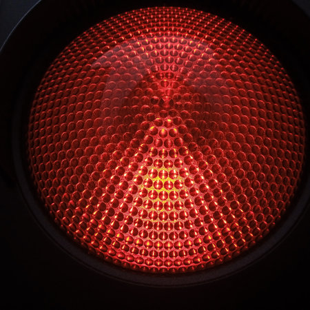 the color red, associated with danger, love, courage and passionの写真素材