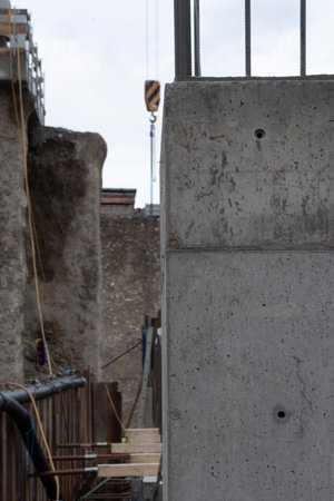 exposed concrete or fair faced concrete in construction and building industry
