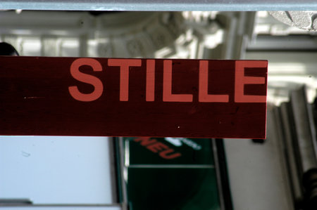a symbol for silence or tranquility, being calm and quietの写真素材